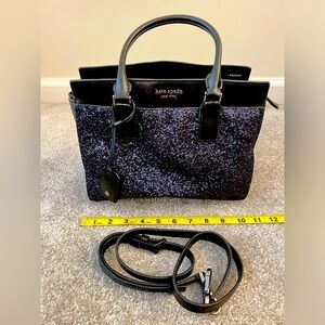Black Kate Spade sparkle bag
